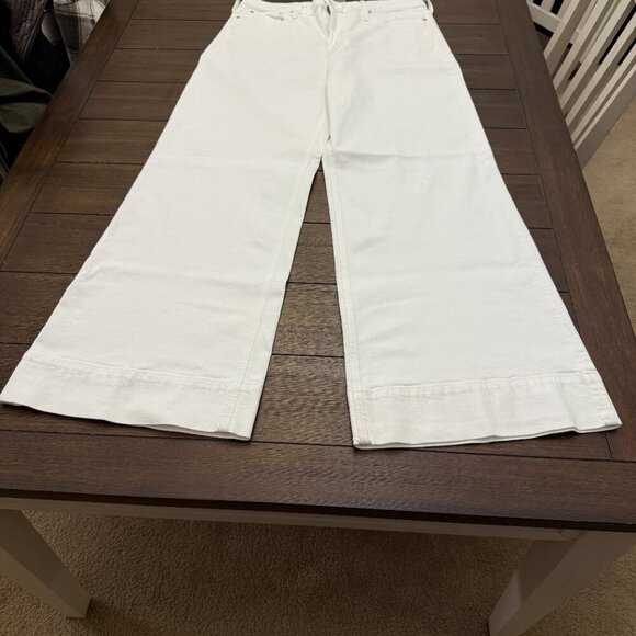 J. Crew Wide-leg denim trouser in white Size 32 - Picture 5 of 16